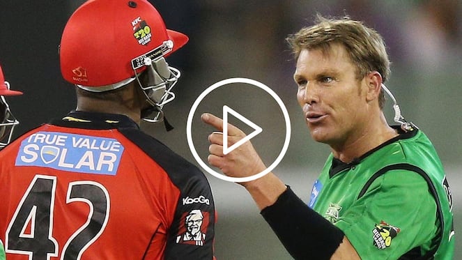 [Watch] When Shane Warne-Samuels Indulged In Heated Face-Off During A BBL Clash 